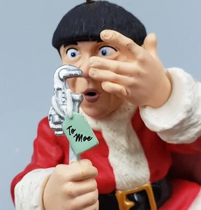 **Vtg. MOE from THE THREE STOOGES Collectible Hallmark Christmas Ornament** - Picture 1 of 5