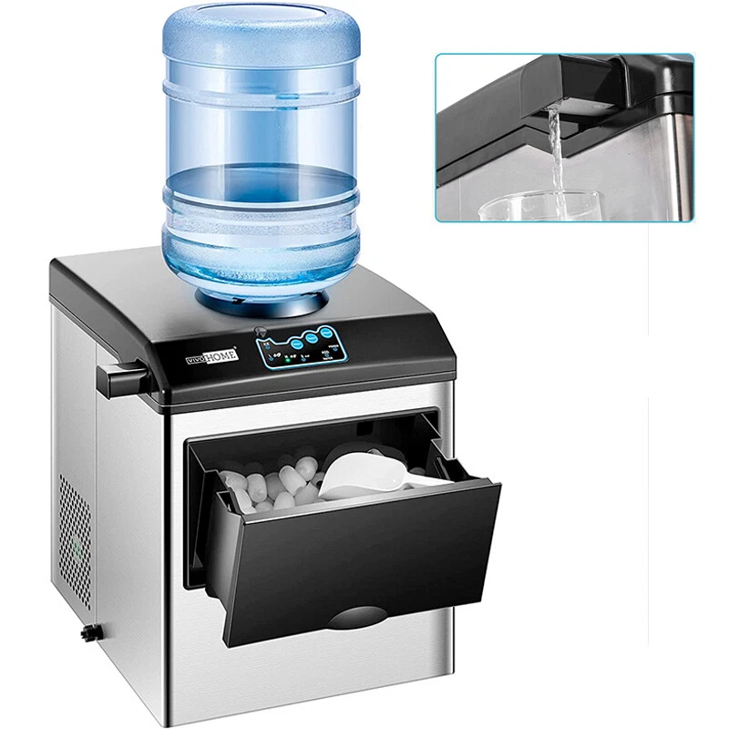 2 in 1 Countertop Ice Cube Maker 48lbs/Day with Water Dispenser Combo Machine - Image 1 of 4