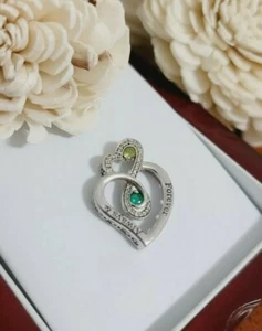 Zales Lmtd Edition Always & Forever KSJ Love's Embrace Hearts Diamond Pendant - Picture 1 of 2