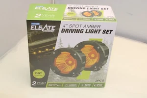 NEU versiegelt Elevate 4 Zoll gelb Spot Beam rund Pod Licht Set-DOT-konform - Bild 1 von 2