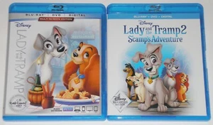 Disney Blu-ray DVD Lot - Lady and the Tramp (Used) Lady and the Tramp 2 (Used) - Picture 1 of 1