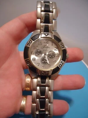 Reloj de pulsera Fondini de colección piezas suizas cuarzo acero inoxidable para hombre batería nueva Foto 1 de 4