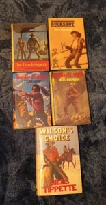 5 Vintage Western Books-Wild West Rare Cowboy - Imagen 1 de 6