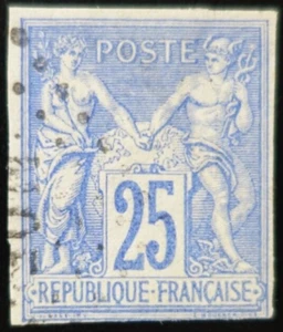 MARTINIQUE - MQE sur TIMBRE des COLONIES FRANÇAISES GÉNÉRALES - SAGE N°36 - Imagen 1 de 3