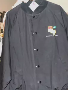 Vintage Burlington Northern Railroad Jacket Snap front XXL - Picture 1 of 4
