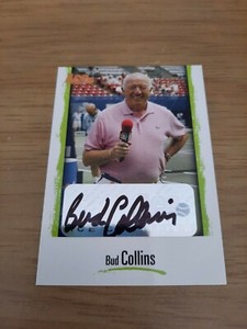 2007 Ace Authentic Tennis #L5 Bud Collins Auto #