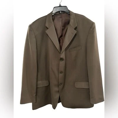 Jones New York Hombre Abrigo Deportivo de Lana Marrón Traje Chaqueta con Solapas con Muescas-50R Foto 1 de 4