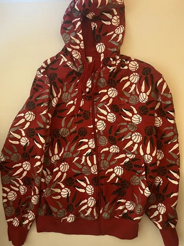 Adidas Throwback Toronto Raptors Zip up Hoodie Sweater Retro Logo - Small - Mint Cover