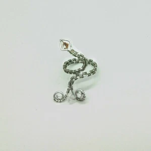Wrapped silver aluminium ring, wire wrapped ring, with swarovski elements - Picture 1 of 5