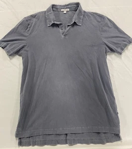 James Perse Mens Polo Shirt size 2 Medium Gray Supima Cotton JP  MSX 3337 - Picture 1 of 13