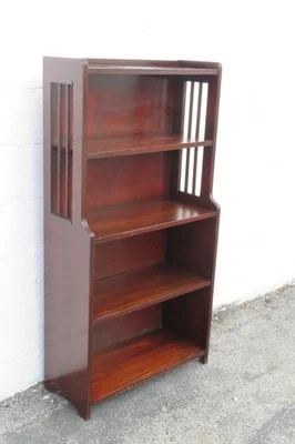 Ebert Furniture Mahogany 1940s Bookcase Display Shelving Cabinet 6065 - Image 1 of 4