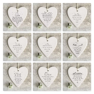 Este de la India Cerámica Varios Dichos Colgantes Corazones Decoración Regalos 10x9cm Foto 1 de 4