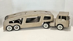 Vintage Structo Transport Co. Auto Hauler Car Carrier Pressed Steel - Picture 1 of 10