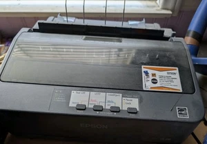Epson LX-350 Dot Matrix Printer 9-Pin Monochrome Energy Star Black - Zdjęcie 1 z 2