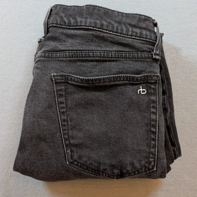 Rag Bone NEW YORK Fit 2 Slim Jeans Mens Size 30x32 Black Wash Denim - Image 1 of 4