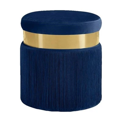 Colección Yasmine Moderna | Otomana/Taburete Tapizado Terciopelo Contemporáneo con... Foto 1 de 4