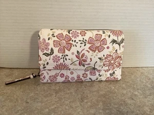 New Sonoma “Cat Floral” Women’s Wallet, “Safe Keeper”, 8”x5”x1 1/2”. - Picture 1 of 4