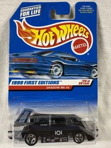 Hot Wheels 1999 First Editions Shadow Mk IIa Car Black 5sp 1/64 Collector #925 - Picture 1 of 5