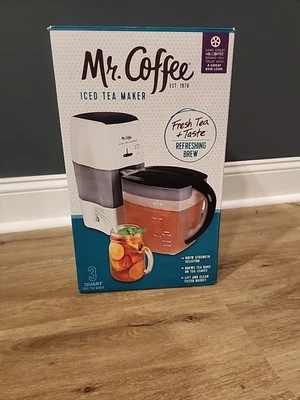 Jarra negra Mr. Coffee Fresh Iced Tea Brewer 3 qt 3 cuartos TM70  Foto 1 de 3