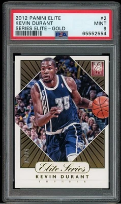 2012-13 Panini Elite KEVIN DURANT Elite Series Gold /24 PSA 9 MINT - Image 1 of 2