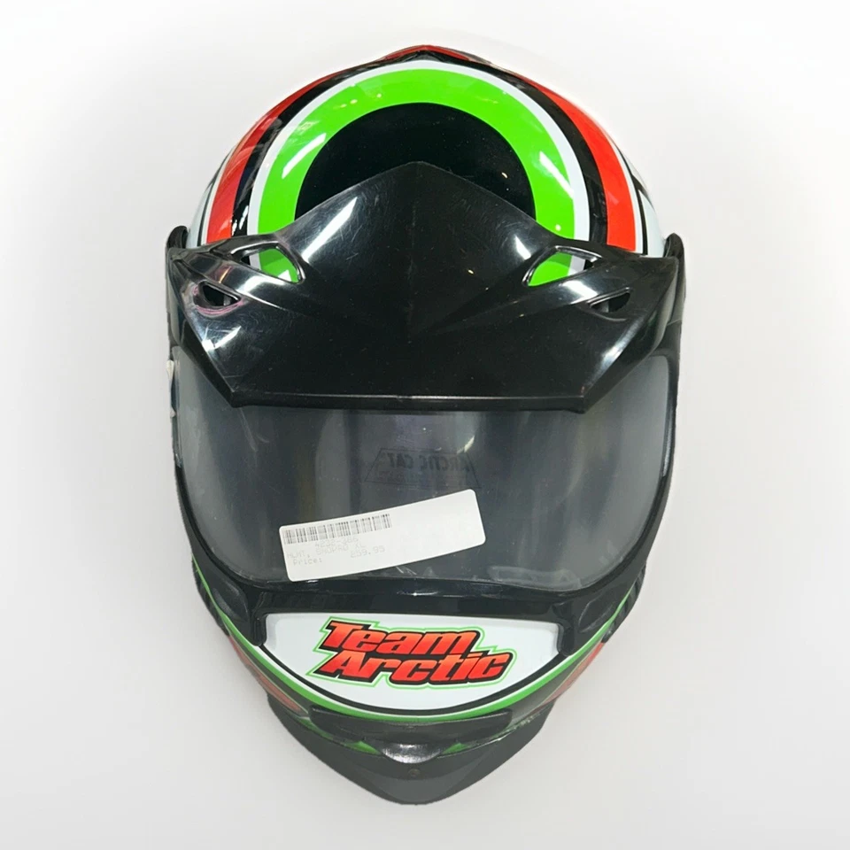 Team Arctic Cat Snowmobile Helmet XL Full Face Snopro With Visor & Carrying Bag - Image 1 of 4