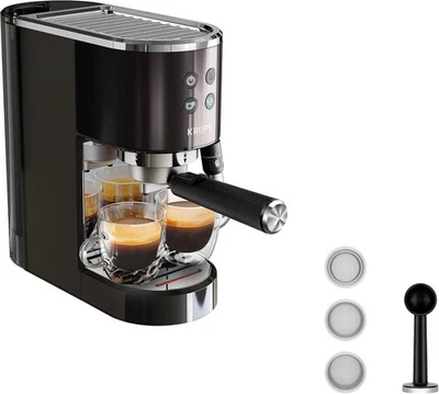 Krups XP 444G Virtuoso+ Espresso Siebträgermaschine 15 bar Pumpendruck NEU & OVP - Bild 1 von 4