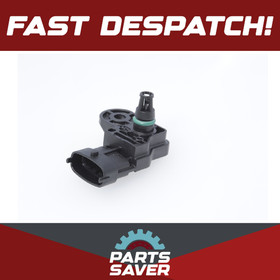 Boost Pressure Sensor fits FIAT BRAVO Mk2 198AXF 1.4 10 to 14 Bosch 55238125 New