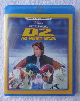 D2 The Mighty Ducks (Blu-ray, 1994) Disney Emilio Estevez rare OOP HTF DMC - Image 1 of 3