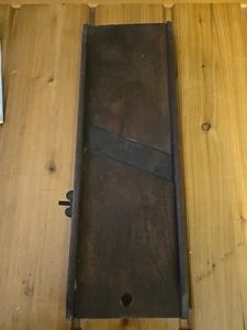 Antique Primitive Wooden Cabbage Slicer Shredder PATINA 1920s 18x7 - Picture 1 of 12