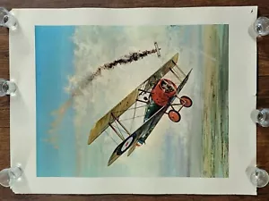 CREATIVE ART SERVICES 1967 WW1 AVIATION POSTER 25" x 19" - Picture 1 of 9