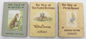 3X Beatrix Potter Books "The Tale Of Mr Tod, Peter Rabbit & The Flopsy Bunnies" - Picture 1 of 18