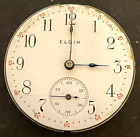 Antique 1908 Elgin Grade 355 Pocket Watch Movement Running Ticks 0s 15j USA