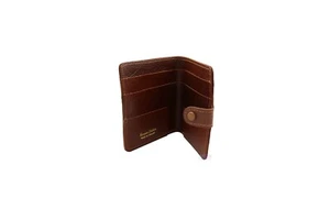 Men,s Women's Buffalo Leather Bifold Wallet Coin Note Purse Credit Card Holder - Imagen 1 de 2