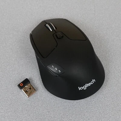 Logitech M720 Multi-Device Wireless Mouse with Hyper-Fast Scrolling Tested Good - Image 1 of 4