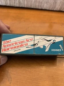 Armonica vintage originale Hohner American Ace /C - Foto 1 di 6