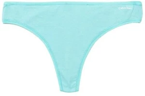 Calvin Klein Women's Form Thong Panty Blue Aqua Ripple S - Picture 1 of 1