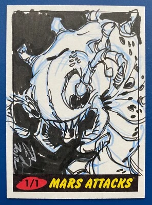 2012 MARS ATTACKS HERITAGE SKETCH by UNKNOWN ARTIST - Image 1 of 2