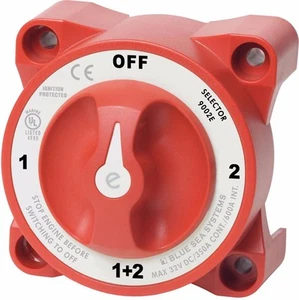 Selector de interruptor de batería marina Blue Sea E-Series 9002E - barco yate - nuevo Z33 - Imagen 1 de 3