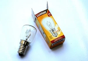 pack of 3 Luxram 15w SES E14 Bulbs for sewing Machine, Fridge Freezer Lamp - Picture 1 of 3