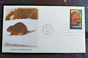 AMERICAN BEAVER LARGEST RODENT 2006 FLEETWOOD CACHET FDC WONDERS OF AMERICA UNAD - Picture 1 of 1