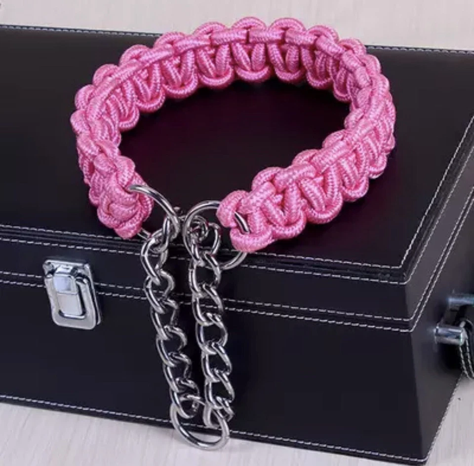 Cuerda Cadena Perro Collares Talla L Rosa Foto 1 de 1