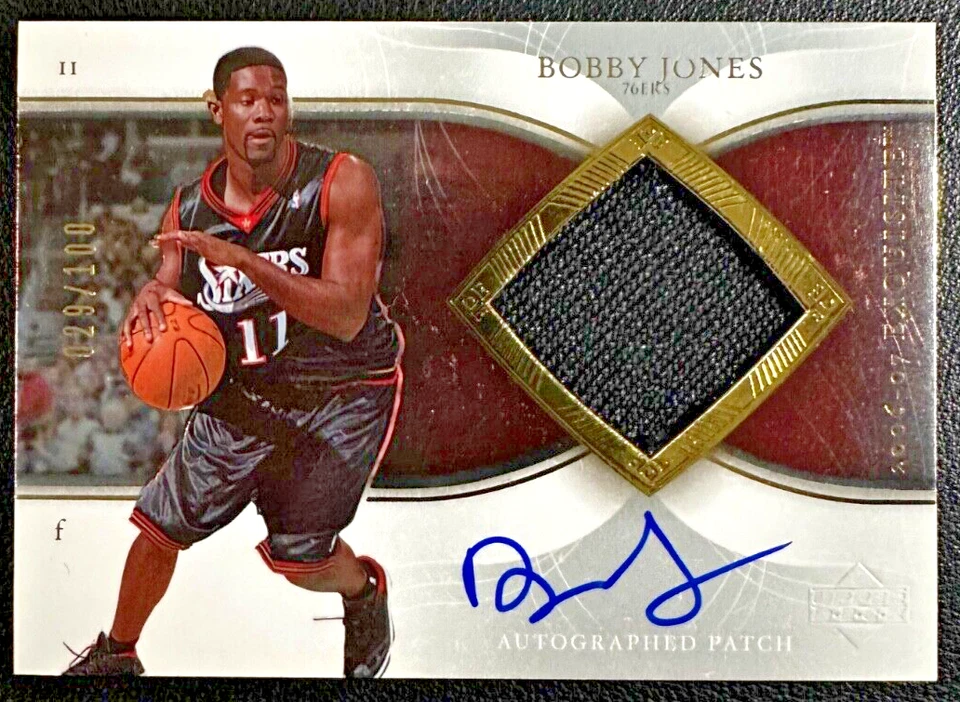 Bobby Jones 2006-07 UD Exquisita Colección Autografiada Parches Novato 029/100 Foto 1 de 2