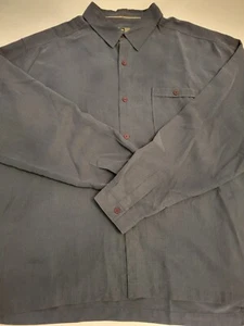 REI Men's Blue Button Down Long Sleeve Shirt Size XXL One Pocket Mint Condition - Picture 1 of 10