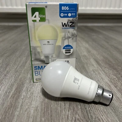 9watt Smart GLS LED B22 Bayonet Cap Warm White Wifi Bulb - Image 1 of 4