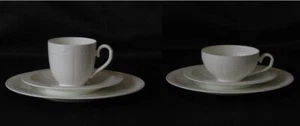 Villeroy Boch Cameo Weiss Bone China Set Kaffeetasse + Teetasse - 3-tlg Gedeck - Bild 1 von 9