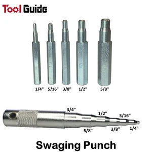 HD 6pc Flaring Multi Swaging Tube Punch Tool 1/4", 5/16", 3/8", 1/2", 5/8", 3/4" - Picture 1 of 6