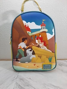 Mini zaino Loungefly Disney La Sirenetta Ariel & Eric Beach nuovo con etichetta - Foto 1 di 5
