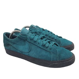 Nike SB Zoom Blazer Mens 10 Low Trainers Shoes Suede Geode Teal 864347-300 - Picture 1 of 13