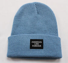 A**holes Live Forever Unisex Center Patch Beanie JW7 Blue One Size