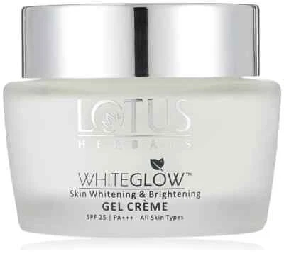 LOTUS HERBAL BLANCO BRILLO PIEL GEL BLANQUEADOR E ILUMINADOR CREMA SPF 25 PA++ 60gm Foto 1 de 4